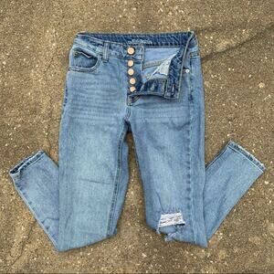 Wild Fable button fly distressed skinny jeans Size 00